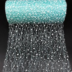 Floral Tulle Roll 15cm x 9.14m Wedding Baby Shower Party Decor Craft DIY Fabric