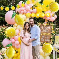 Lemonade Decorations Party Kit with Lemon Balloons and Lemonade Banner, Lemon…