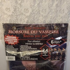 Vampire Bite Room Scene Setter Room Roll Halloween Party Backdrop Decoration