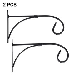 Sturdy Construction 2Pcs Metal Flower Pot Hangers for Long Lasting Use