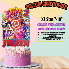 AmazinG Circus cupcake topper Party Supplies birthday theme decoration DIGITAL