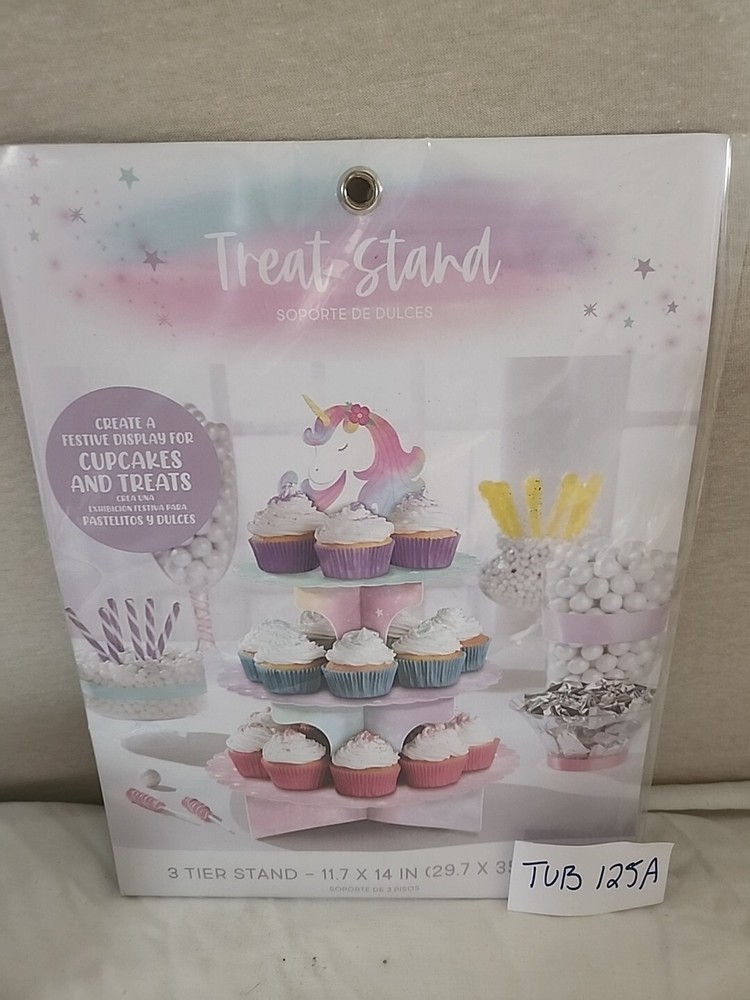 Unicorn Birthday Cupcake Treat Stand Party Decoration
