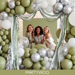 Sage Green Balloons 85pcs Different Sizes of 18 12 10 5 Inch Olive Boho Green…