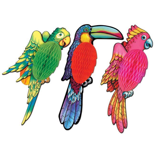 Tissue Exotic 17-inch Bird Style is Random Luau Party Decorations Party Supplies