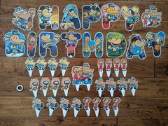 Dog Man Birthday Party Decorations 26pc Banner Cake Cupcake Toppers New