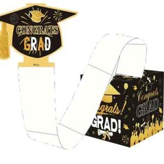 Class of 2025 Graduation Cake Topper,Glasses and Cash Gift Box Surprise