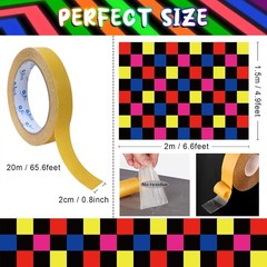 Neon UV Blacklight Reactive Square Dance Floor Runner Disco Party Decorations