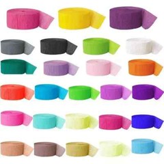 Crepe Paper Craft Streamers Decorative Paper Strip for Various Party Birthday