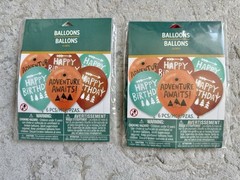 Outdoors Camping Birthday Party Decorations Bundle Banner Backdrop Balloons NEW