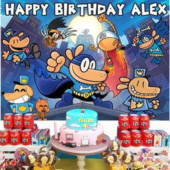 Dog Man Personalised Custom Banner Backdrop Background Party Supplies Gift