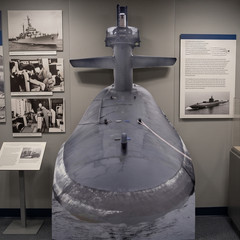 H20251 Ballistic Missile Submarine USS Michigan Navy Ship Cardboard Cutout Stand