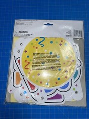 Way To Celebrate Customizable Age Banner With Number Stickers