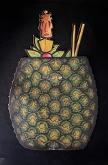 Beistle Co. Hawaiian Pineapple Cocktail Drink Die Cut Decor 1979 Vintage 17”