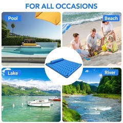 Best 2-Person Inflatable Pool Float Adult, 71» x Large Lounger River Tube with