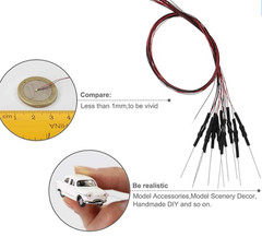 TWO 20pc Prewired For SMD LED 0603 Warm White Light Emitting Diode 12V DIY Model