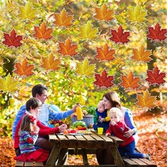 36 PCS Fall Leaves Hanging Swirls Decorations Thanksgiving Ceiling Decor