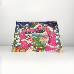 7x5FT Merry Christmas Backdrop Banner Holiday Party Decor New