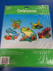 Fun Frogs Tropical Rainforest Animals Birthday Party Decoration Centerpiece