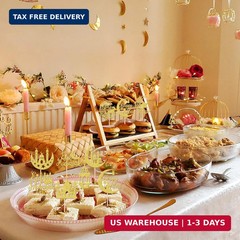 30 PCS Eid Mubarak Cupcake Toppers Glitter Moon Star Ramadan Cupcake Picks Happy