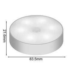 Indoor LED Stair Lights Motion Sensor Rechargeable 6 Pack with Dual Color Modes