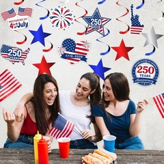 PreAssembled America 250 Decorations for Party Hosts, Quick Festive Setup | 2…