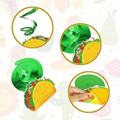 24PCS Mexican Fiesta Decorations for Taco Tuesday Birthday Party Supplies Cinco
