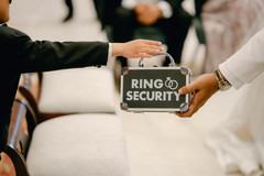 Ring Security Ring Bearer Briefcase with Padded Slits to Hold Rings – Ring Beare