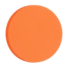 30 PCS Orange Red Color Circle Cutouts Paper 7 Inch Round Cutouts