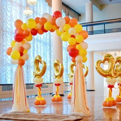 6 Sets Balloon Column Stand Kit, 6.6 ft Adjustable Balloon Tower Pillar Teles…