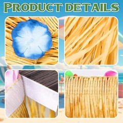 Luau Party Decorations, Grass Table Skirt for Tropical Hawaiian Party Decoration