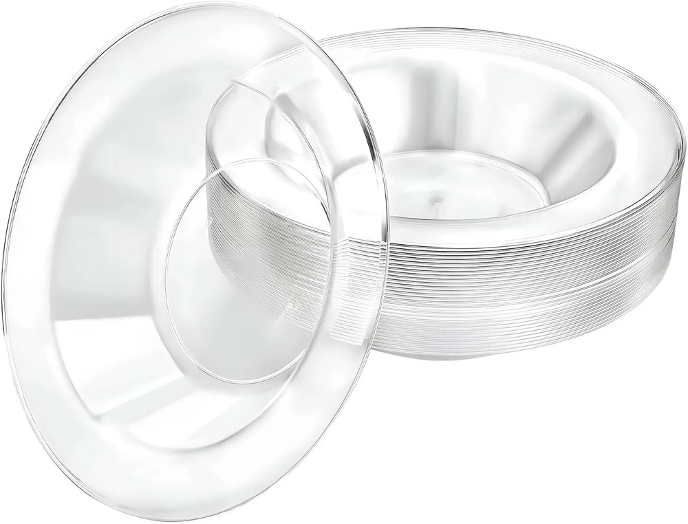 Premium Quality Heavyweight Plastic Bowls China Like. Wedding and Party Dinnerwa