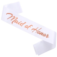 Maid of Honor Sash, Funny Bachelor Sashes for Team Bride Engagement Gift Idea…