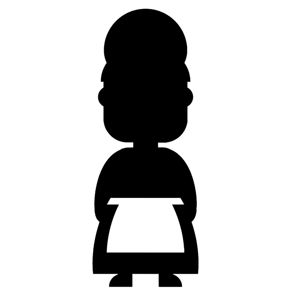 SS11169 Female Pilgrim Silhouette Cardboard Cutout Standee Standup
