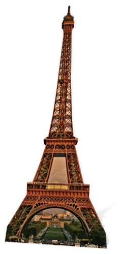 Eiffel Tower Cardboard Cutout Fun Figure 189cm Tall -Great for Special Occasions