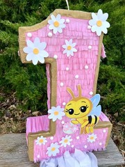 Bee Number One Piñata Birthday Party Decoration