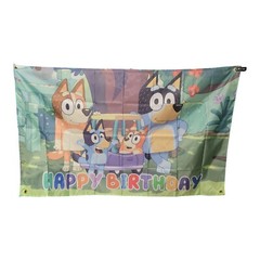 Bluey birthday Party backdrop banner And Hanging Decorations