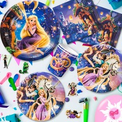 Rapunzel Princess Birthday Party Supplies,Princess Party Decorations & Tableware