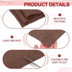 Crepe Paper Rolls 7.5ft Long 20 Inch Wide for Various Large Hanging Party Bac…