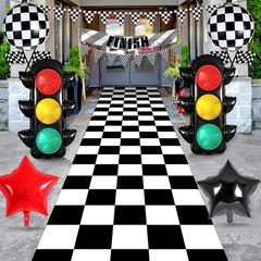 Race Car Birthday Party Decorations with Traffic Light Balloons,Automobile Pa…