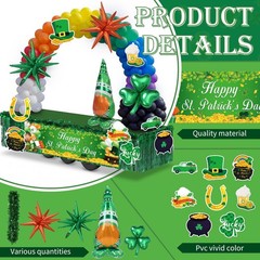 199 Pcs St. Patrick’s Day Parade Float Decoration Kit St Patricks Day Theme B…