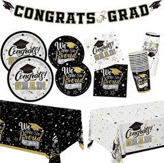 Convenient Disposable Graduation Tableware Set