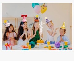 Birthday Decoration Set Multi DIY Hat And Banner Girls And Boys Men Women