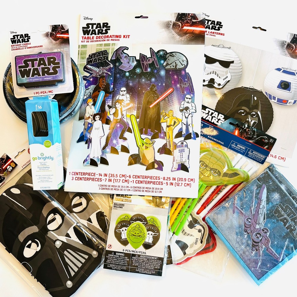Star Wars Birthday Supplies Decor Kit Party For 8 Ready Pack Epic Celebration