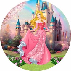 Round Backdrop Cover Castle Princess Photography Birthday Party Photo Background
