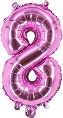 LOL Surprise Doll 8th Birthday Party Balloons Pink Foil Number Set