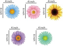 30Ct Spring Sun Flower Hanging Swirl Decorations,Themed Birthday,Party Suppli…