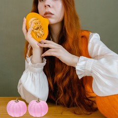 12 Pcs Pumpkin Decor Artificial Pumpkins for Decorating Faux Carvable