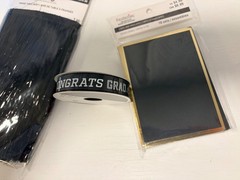 Black and gold graduation decorations