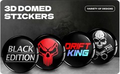 Personalised Custom 3D Domed Stickers Silicone Gel Resin Decals Emblem Name Logo