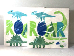 Party Pack 86 Piece Dinosaur Theme Plates Napkins Table Cover Banner & more NEW